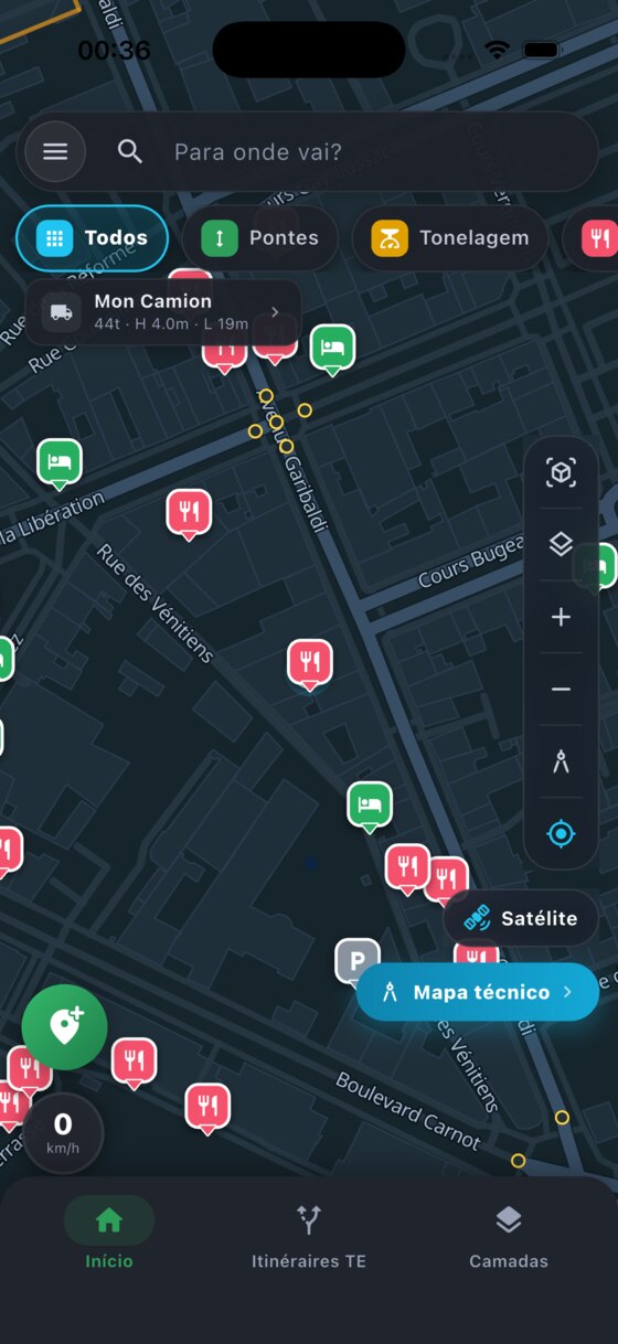 Carte SuperConvoi avec ponts, tonnage et points utiles